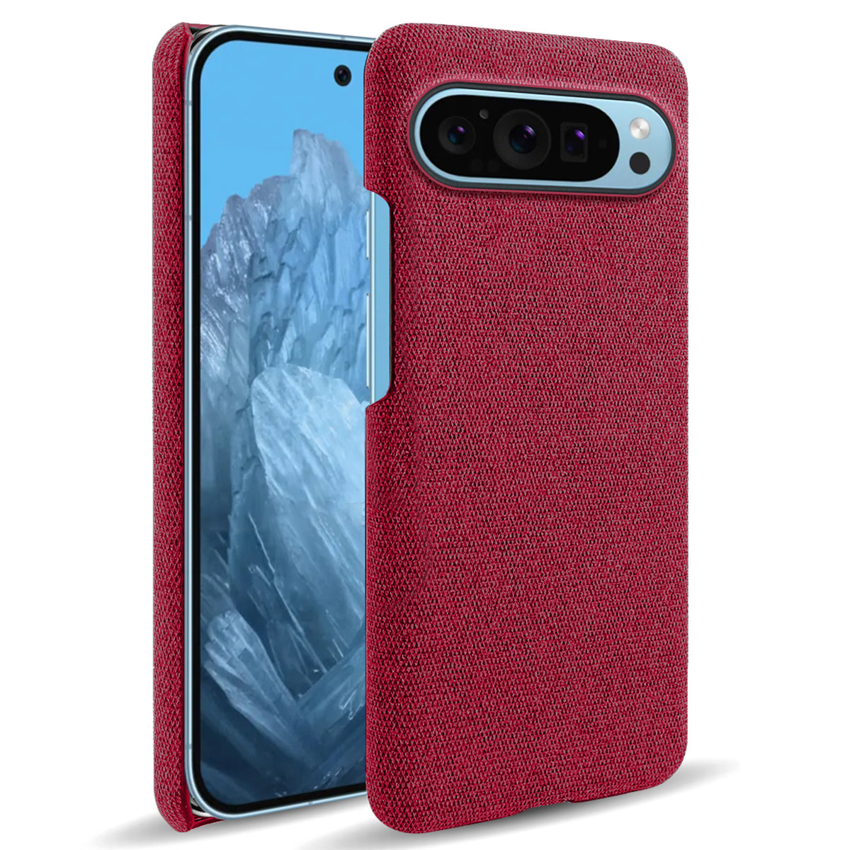 For Google Pixel 9 Case PC+Cloth Drop-resistant Phone Protective Cover For Google Pixel 9 Case PC+Cloth Drop-resistant Phone Protective Cover